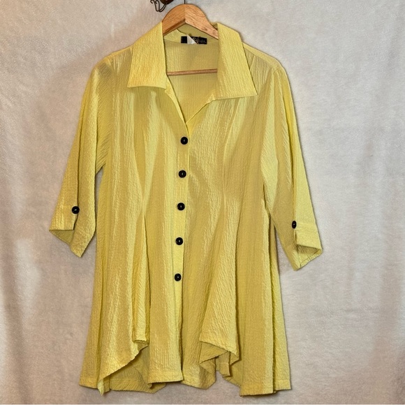 Moonlight by Y&S Fashion Asymmetrical Hem Tunic Shirt dress size small - Picture 1 of 6